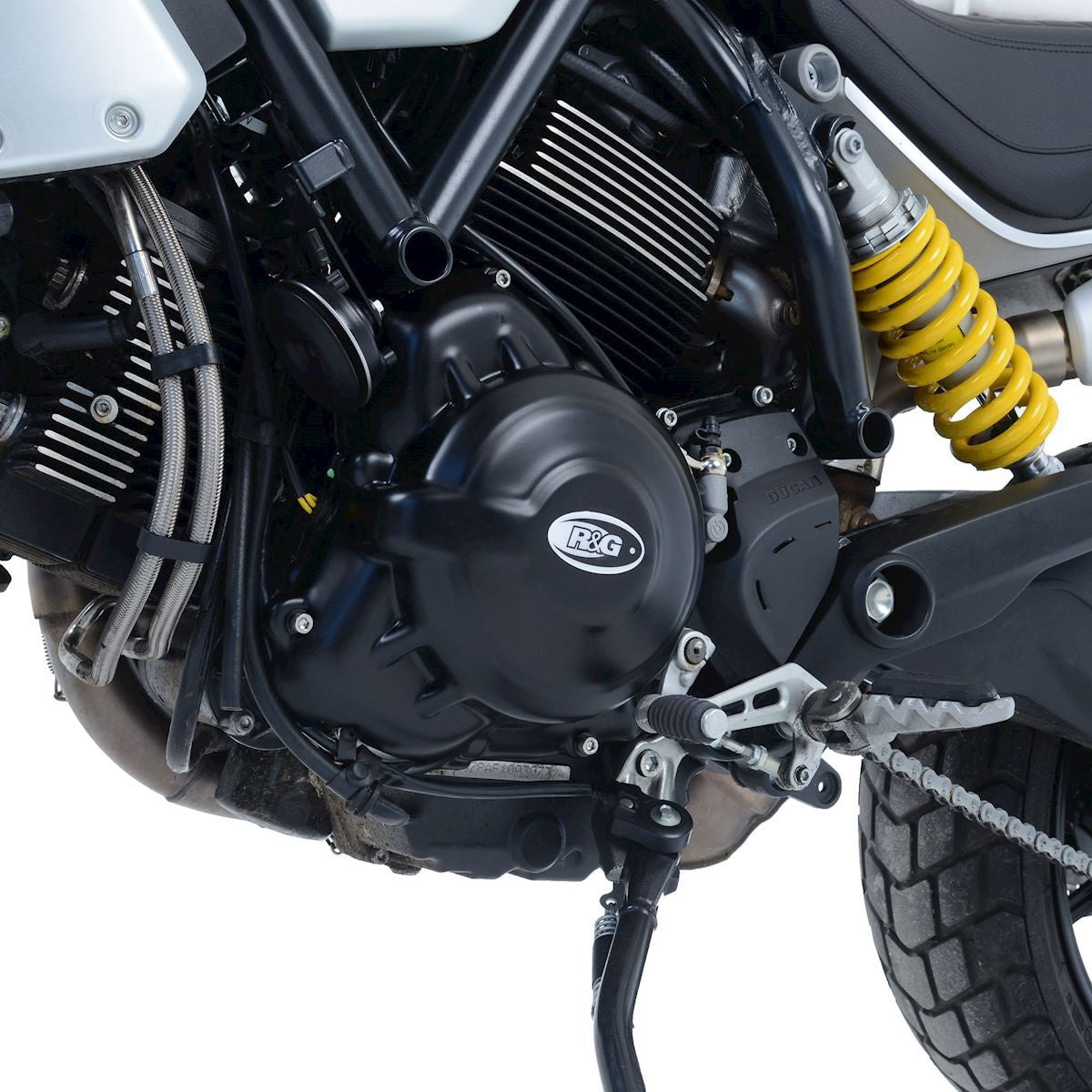 R&G Ducati Scrambler 1100 '18- (mechanical clutch), Motordeksels, pair