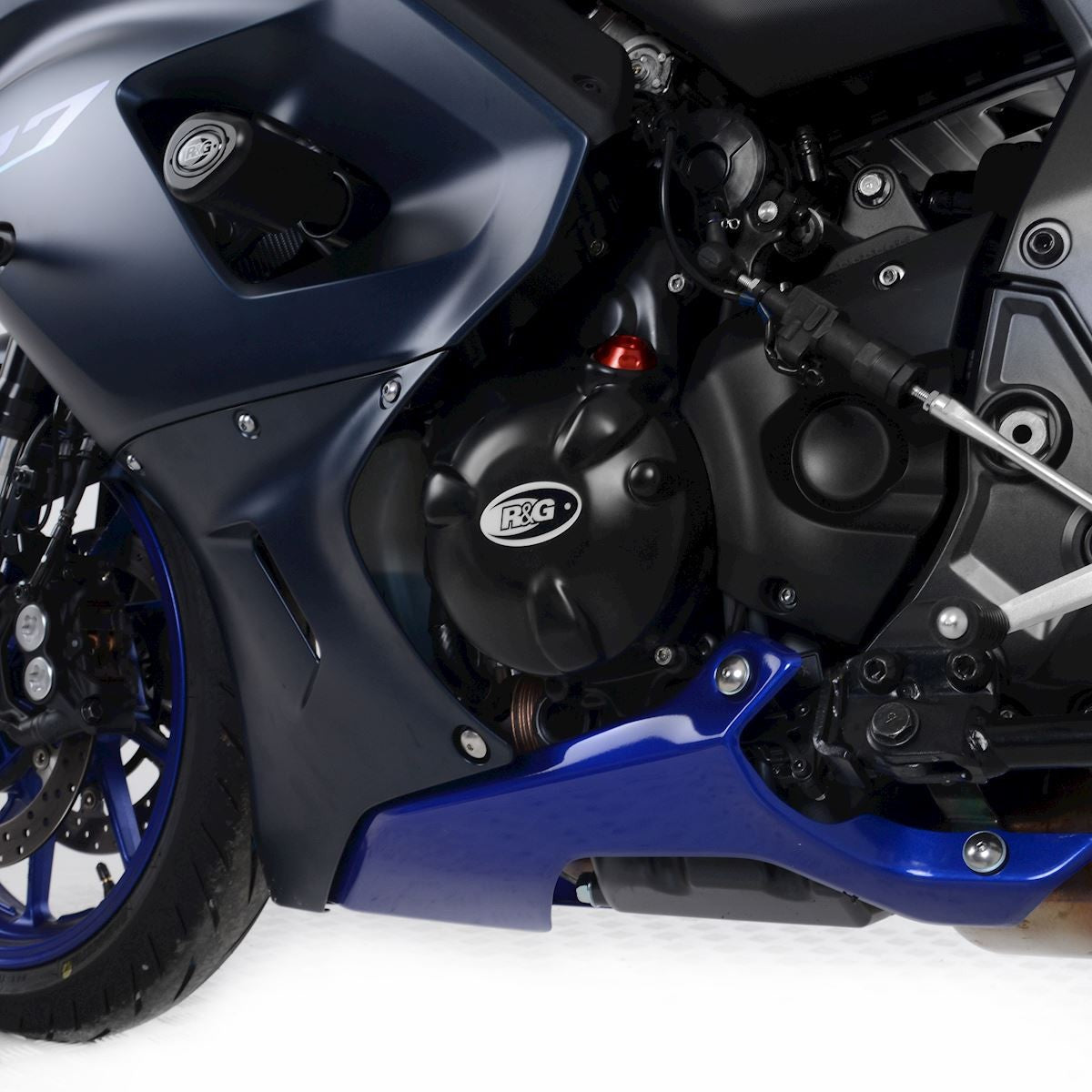 R&G Yamaha R7 '22-, MT-07, XSR700, Tracer 700 '16-'20, Tracer 7 (GT) '21-, XTZ700 Tenere '19- RHS Motordeksels, pair. Road/race version