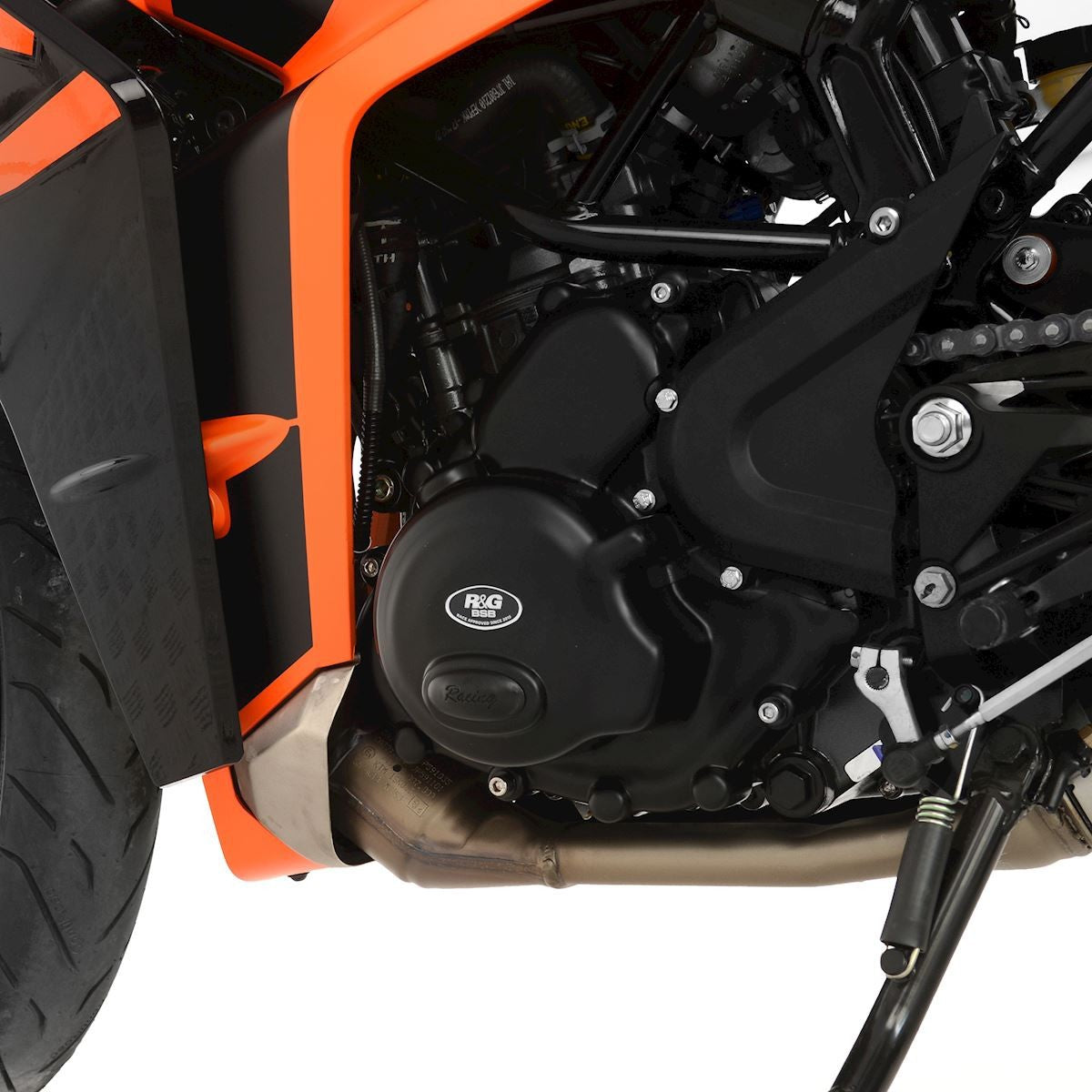 R&G KTM RC390 '22- / 390 Adventure '20- / Husqvarna Vitpilen/Svartpilen 401 '20- Motordeksels, pair. Race/road version