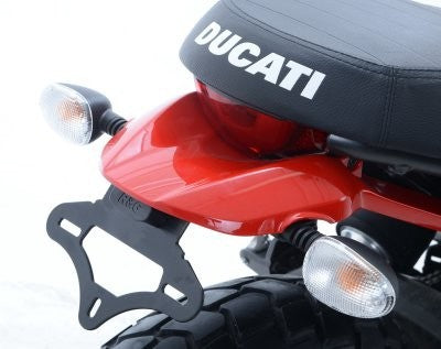 R&G Skiltholder, Ducati Scrambler ("Show plates only" max. 130mm height). only for Icon, street Classic & Urban Enduro models