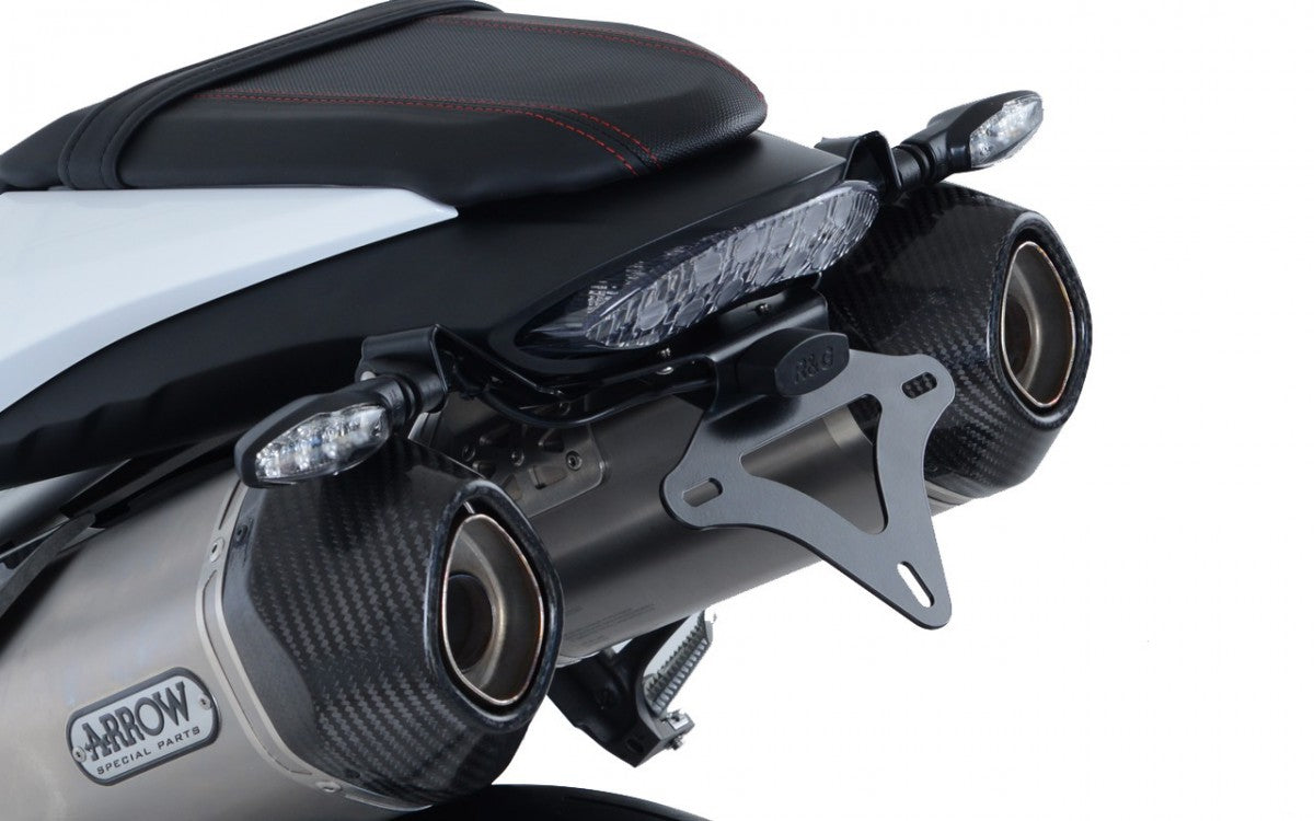 R&G Skiltholder, Triumph Speed Triple S '16- / Speed Triple R '16-'17 / Speed Triple RS '18-'20 (compatible with Arrow & standard exhausts)