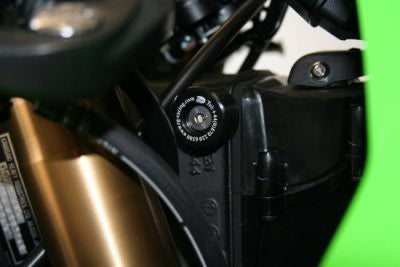 R&G Lockstop Savers, white, ZX-10R '04-'05 & '08-'10 / ZX636 '03-'04 / ZX636 '19- (cannot use manufacturer's steering lock with this product!)