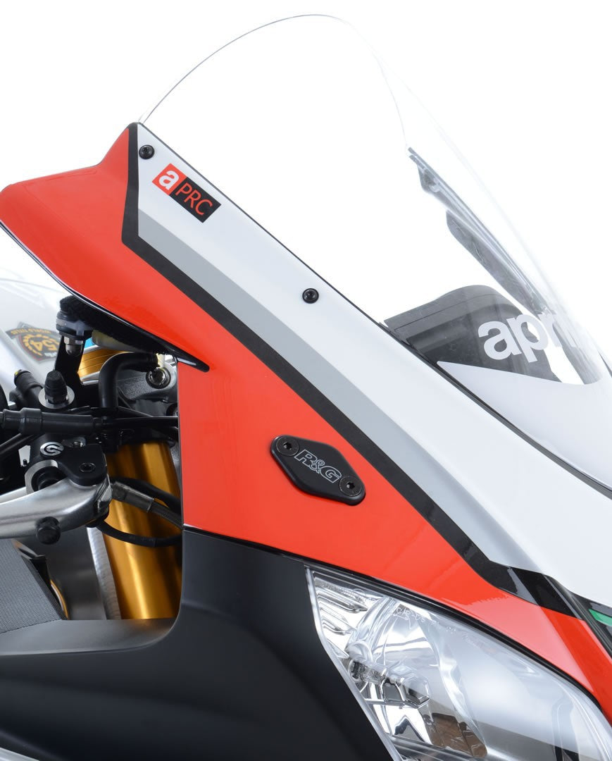 R&G Mirror Blanking Plates, Aprilia RS660 '21-, RS4 125, RSV4 RR '15- , RSV4 RF, RSV4 1100 Factory '19-
