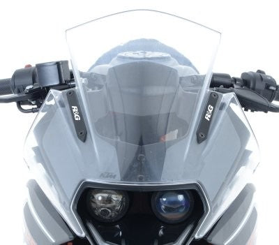 R&G Mirror Blanking Plates, KTM RC390 up to '21, RC125/200