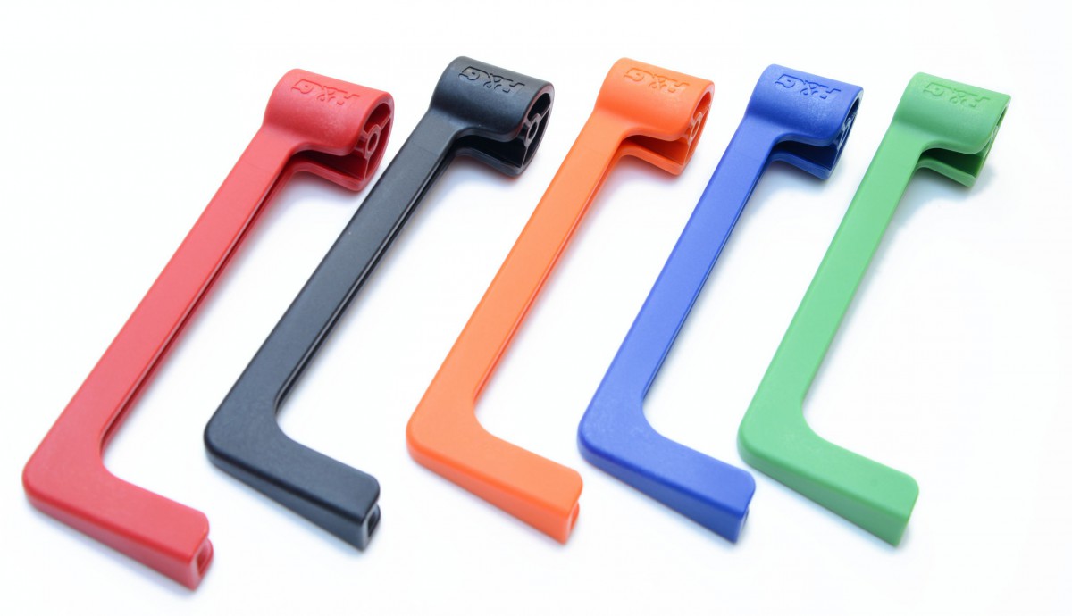 R&G Moulded Hendel-Beskytter, Orange, Triumph Daytona Moto2 765