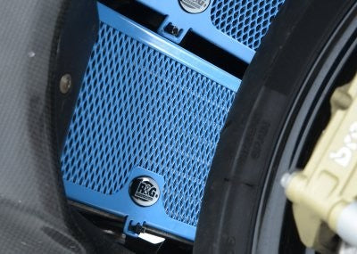 R&G Oil Cooler Guard, dark blue - BMW S1000RR '10-'18 / HP4 / S1000R '14-'20 / S1000XR '15-'19