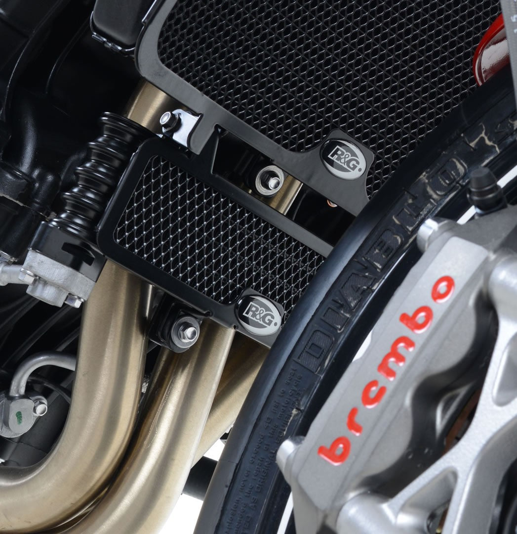 R&G Oil Cooler Guard, black, Triumph Speed Triple '11-'15 / Speed Triple S '16- / Speed Triple R '16- / Speed Triple RS '18-'20