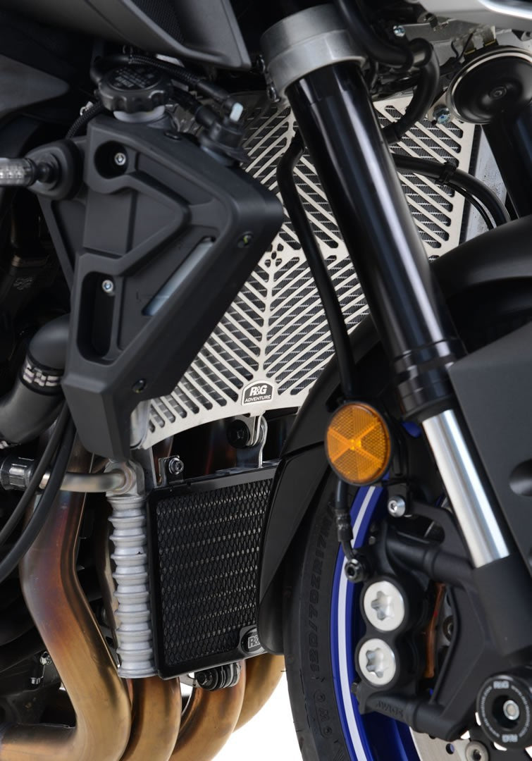R&G Oil Cooler Guard, dark blue, Yamaha MT-10 '16- / MT-10 SP '17-'21