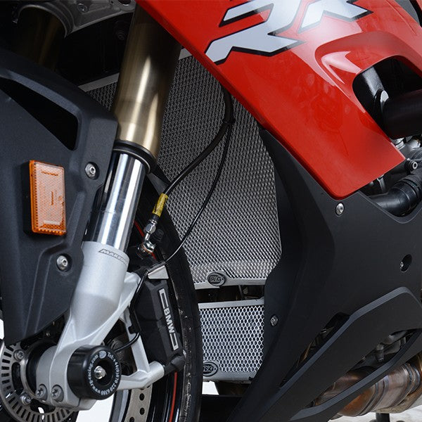 R&G Oil Cooler Guard, light blue, BMW S1000RR '19- / S1000XR '20- / S1000R '21- / M1000RR '21-
