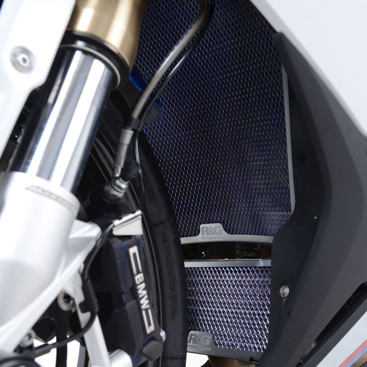 R&G Titanium Racing Oil Cooler Guard, BMW S1000RR '19- / S1000XR '20- / S1000R '21- / M1000RR '21-