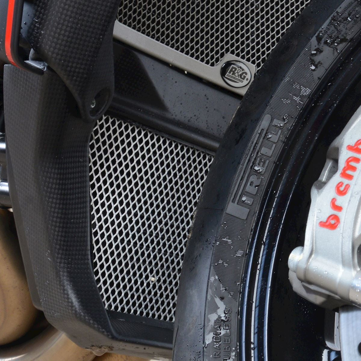 R&G Oil Cooler Guard RED - MV Agusta Brutale 1000RR / Oro '20-