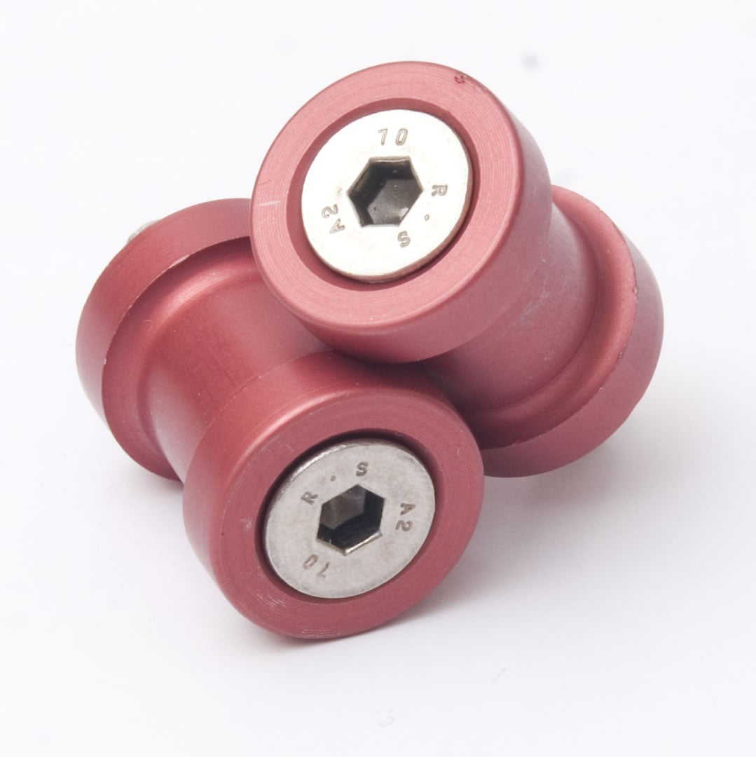 R&G M8 Paddock Stand Bobbins / Snelle-sett - Red