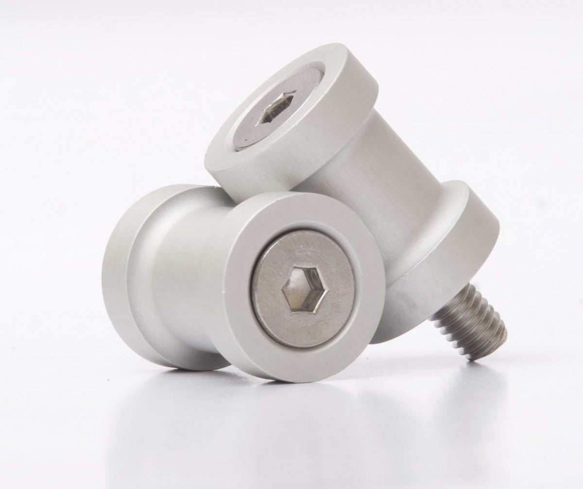 R&G M10 Paddock Stand Bobbins / Snelle-sett - Silver