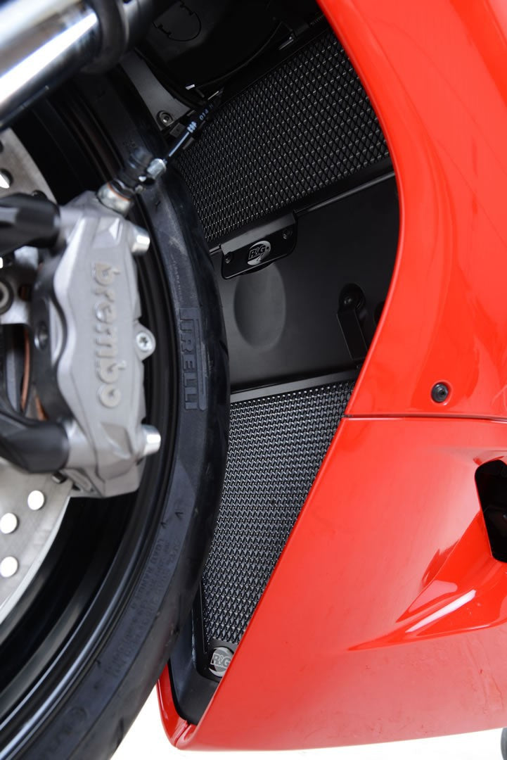 R&G Radiator Guard set RED - (pair), Ducati 899/959/1199/1299/V2 Panigale