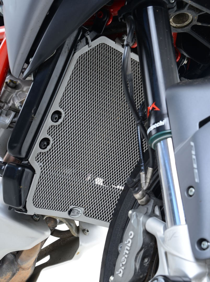 R&G Radiator & Oil Cooler Guard black - MV Agusta Rivale 800, Stradale 800, Turismo Veloce 800