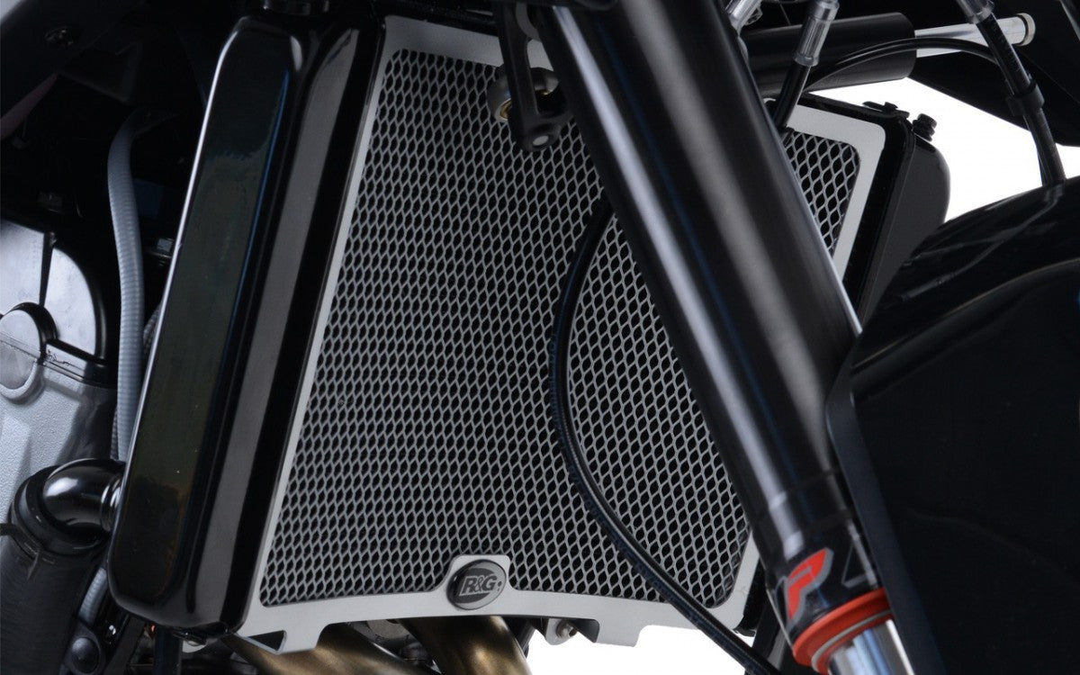 R&G Radiator Guard titanium - KTM 790 Duke (for radiators with the KTM guard modification)
