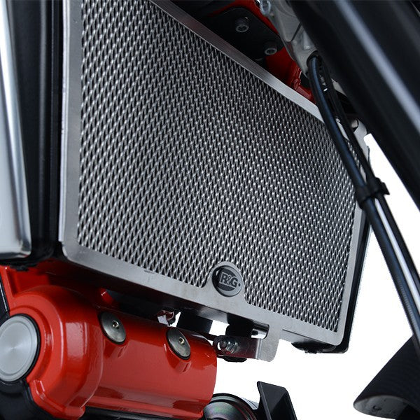 R&G Radiator Guard titanium - Aprilia Shiver 900