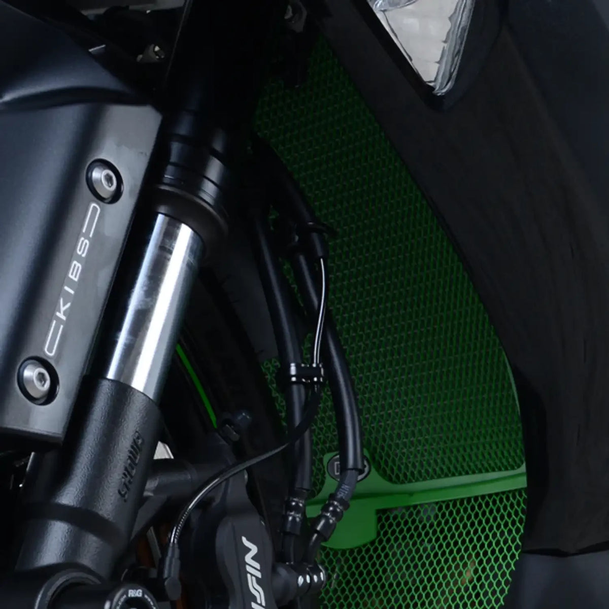 R&G Radiator Guard green - Kawasaki ZX636 '19-
