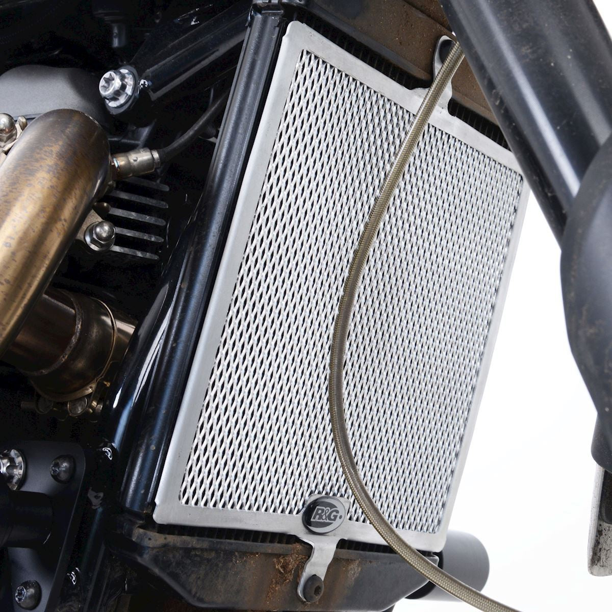 R&G Radiator Guard titanium - Triumph Scramber 1200 XC / XE '19-