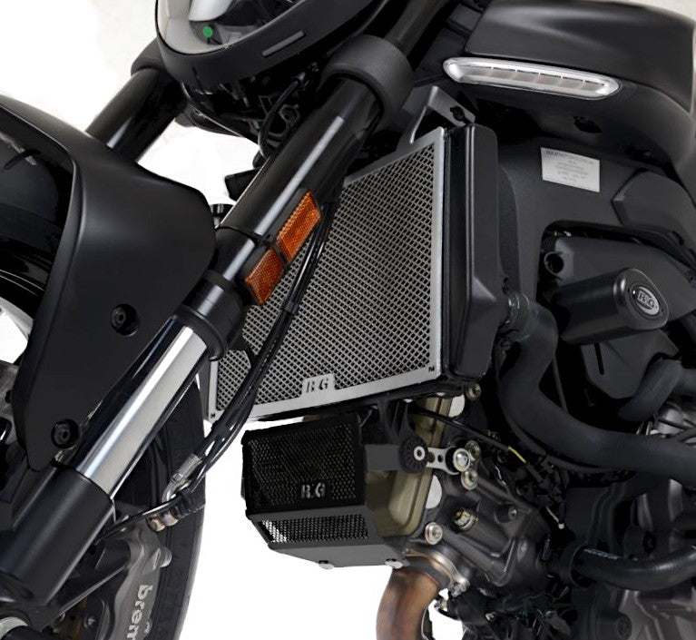 R&G Radiator Guard black - Ducati Monster + '21- / Monster (950/937) '21-