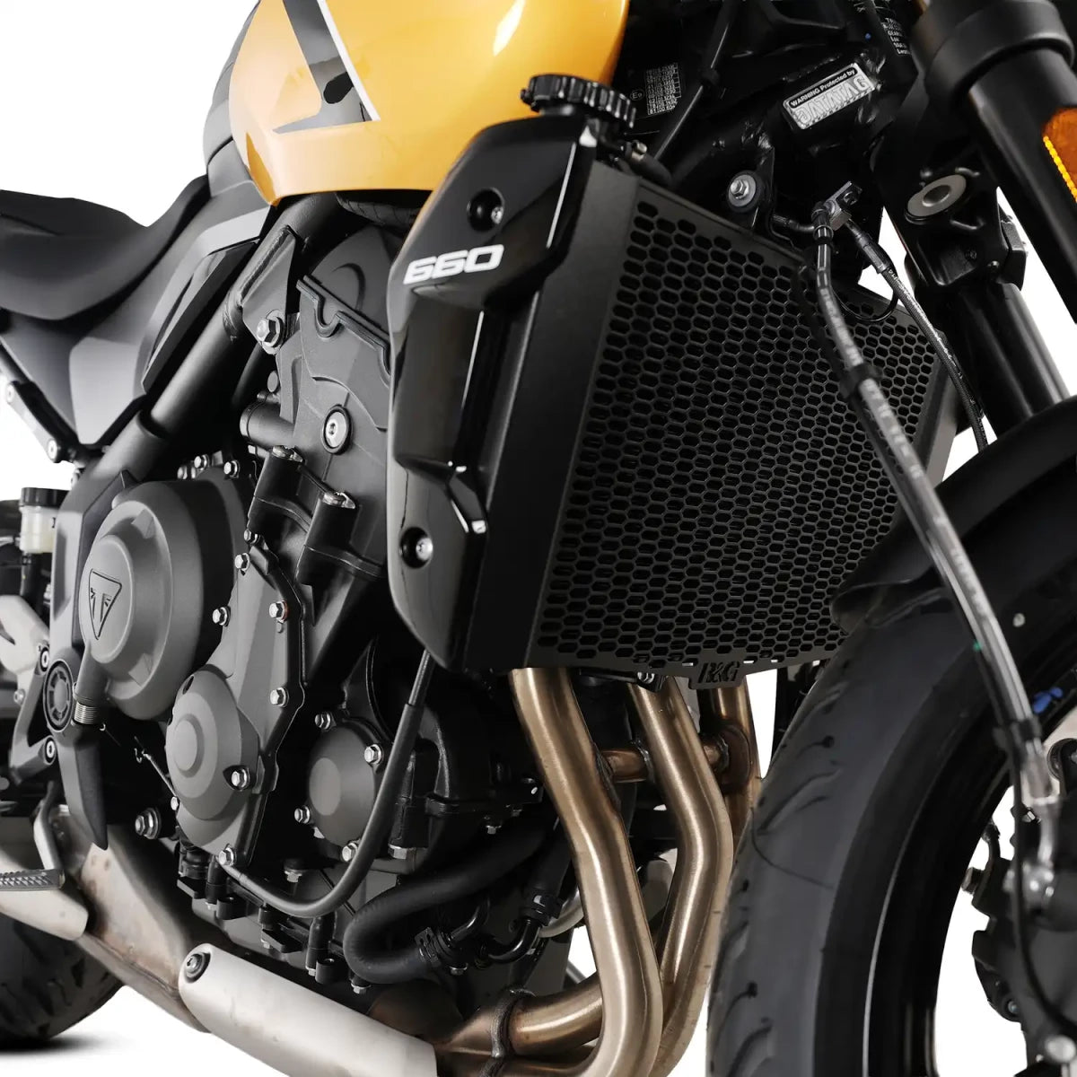 R&G Pro Radiator Guard Black - Triumph Trident 660/800 26-