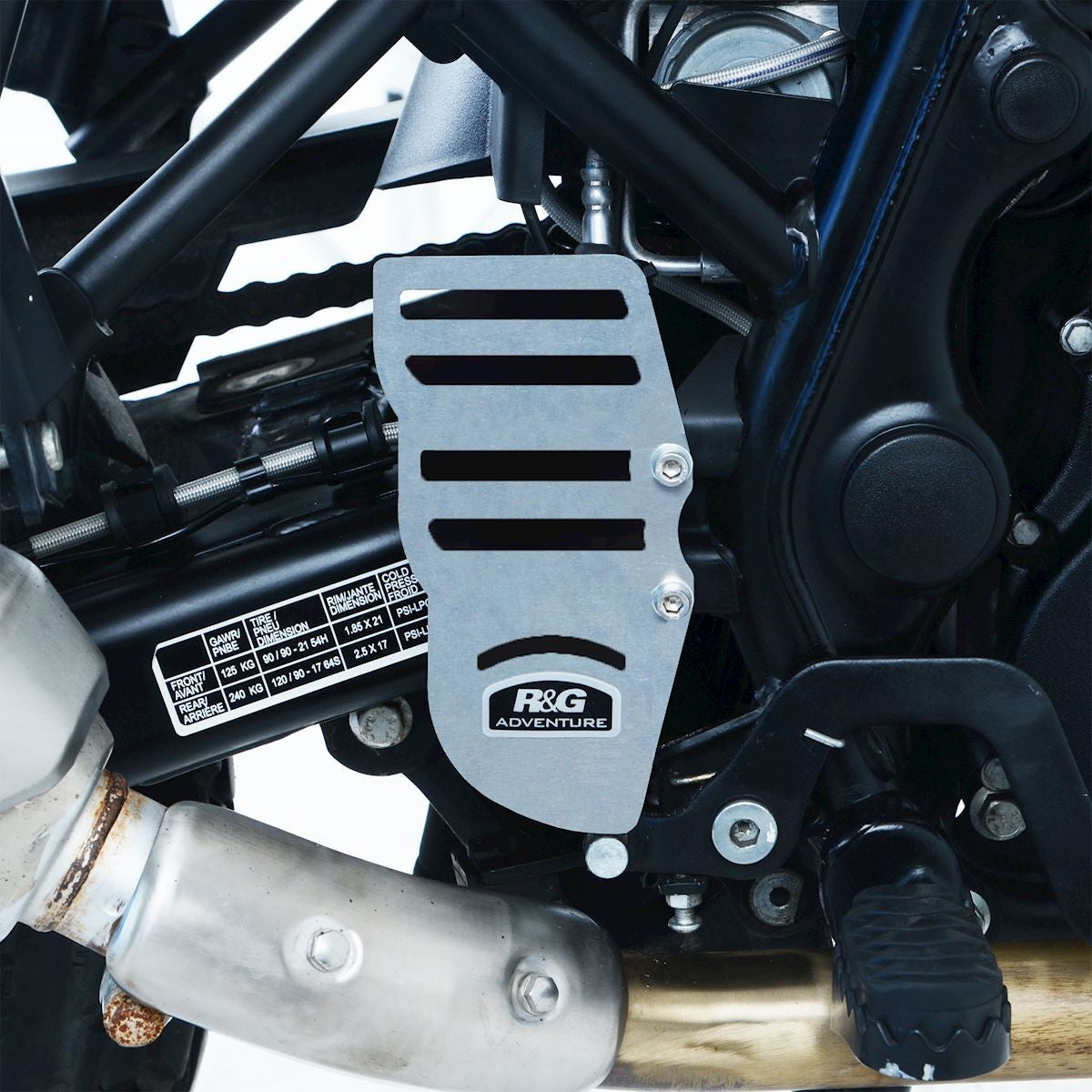 R&G Rear Brake Reservoir Protector (silver), Royal Enfield Himalayan '17-