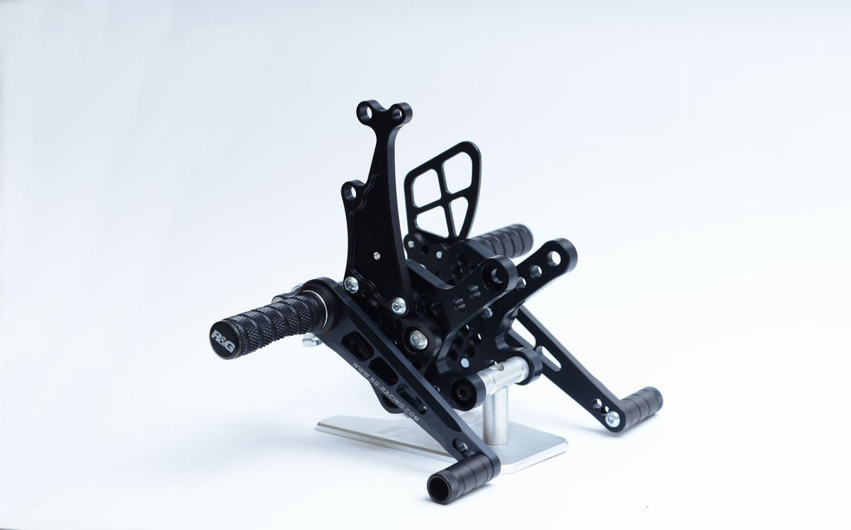 R&G Rearsets, Kawasaki ZX-10R '16- / ZX-10RR '21- (road & race gearbox - leave off front sprocket cover for race fitment)