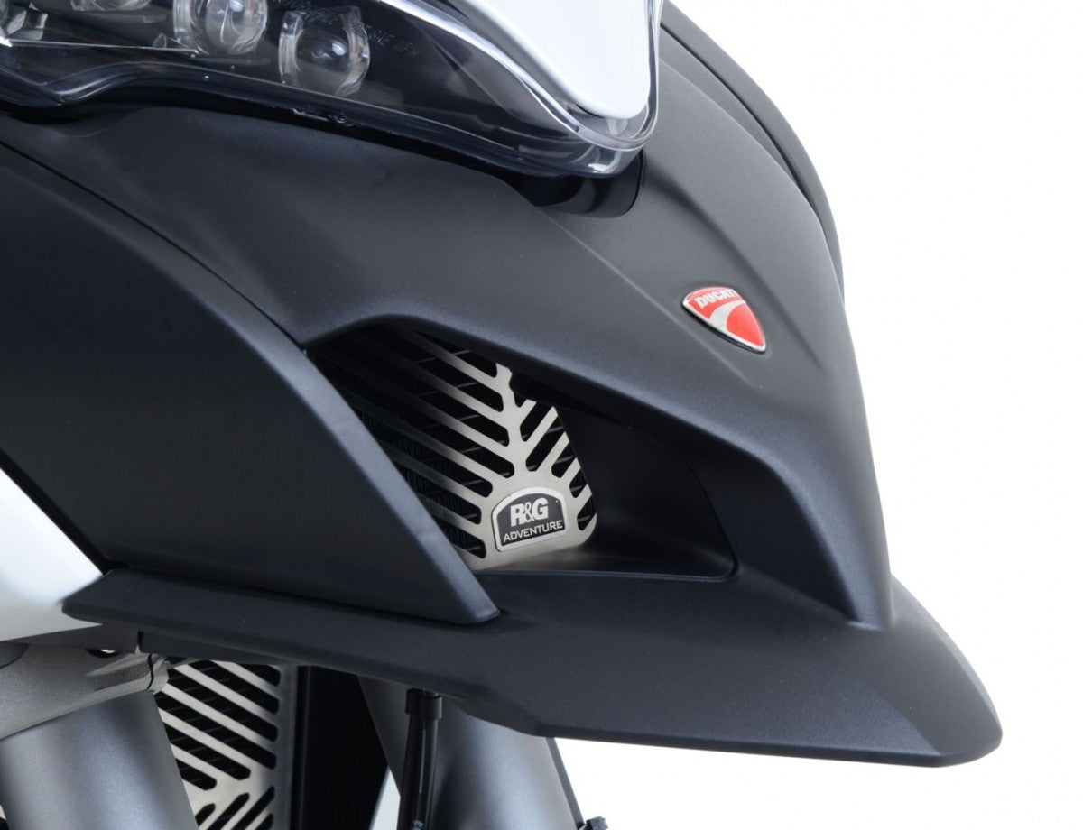 R&G Stainless Steel Oil Cooler Guard, Ducati MTS1200 '15- / MTS Enduro / MTS950(S) / MTS1260 / MTS V2(S) '22-
