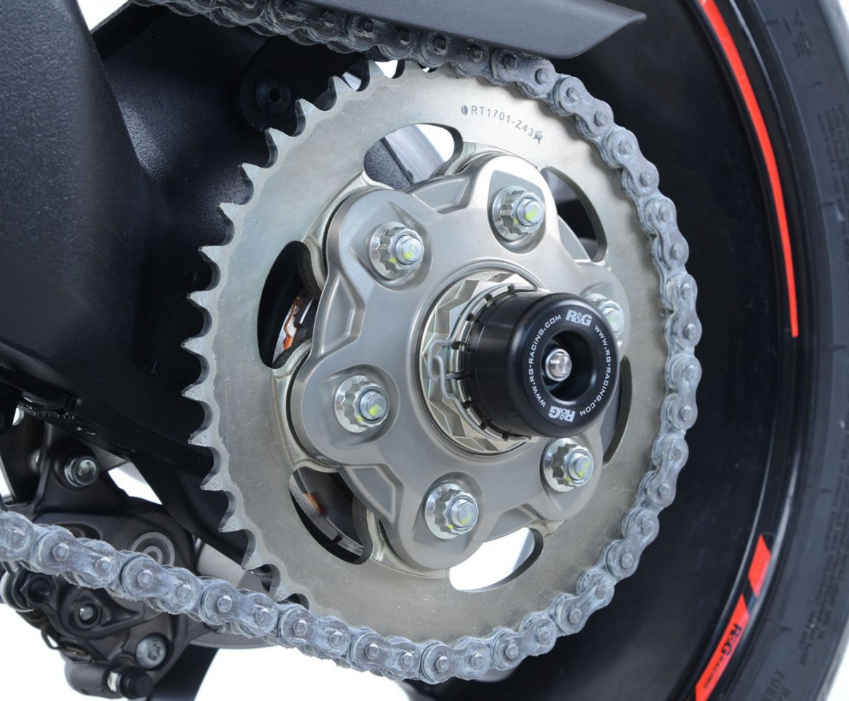 R&G Swingarm Protectors, Ducati MTS1200 '10-'15 / MTS1260 / Monster 1200S '17- / Supersport (S) '17-'20 / 950 Supersport (S) '21- / Panigale V2 '20- / S'fighter V2 '22-
