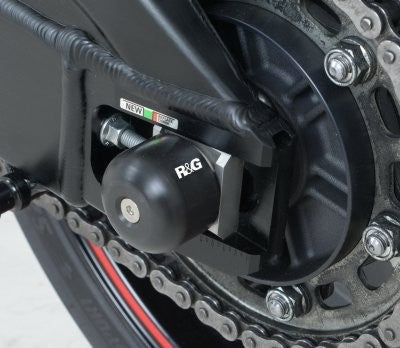 R&G Swingarm Protectors (expanding type), Suzuki GSXR1000K5-, GSXR600K6-, GSXR750K6- (for 14mm/19.5mm diameter spindles) / Honda CRF450X/R '13-