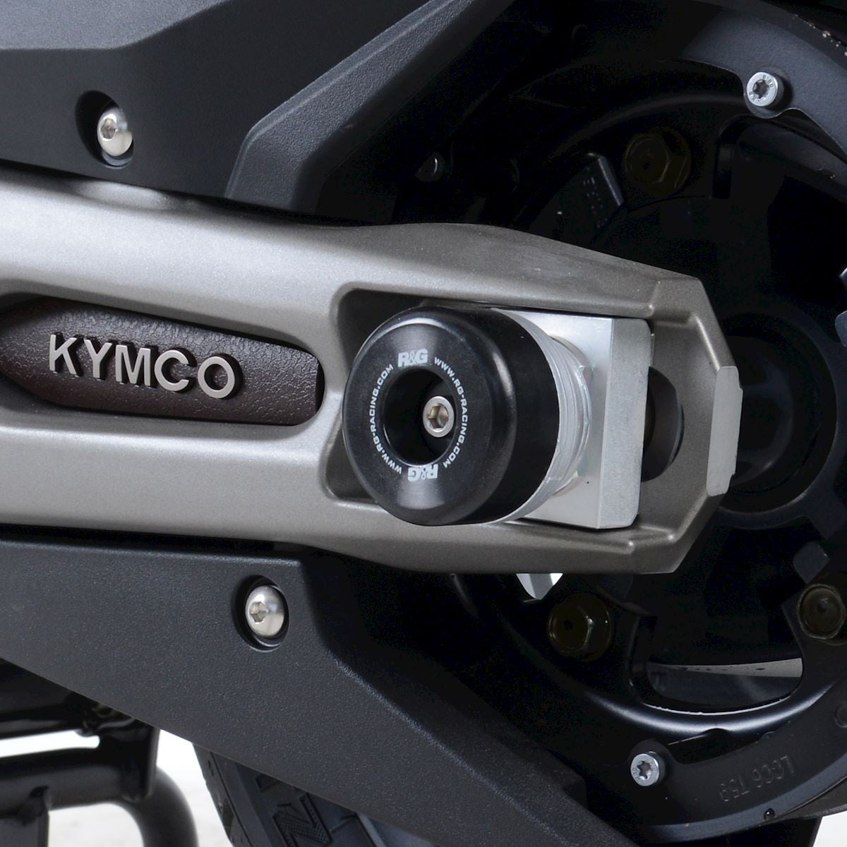 R&G Swingarm Protectors, (expanding type), Kymco AK550 '18-