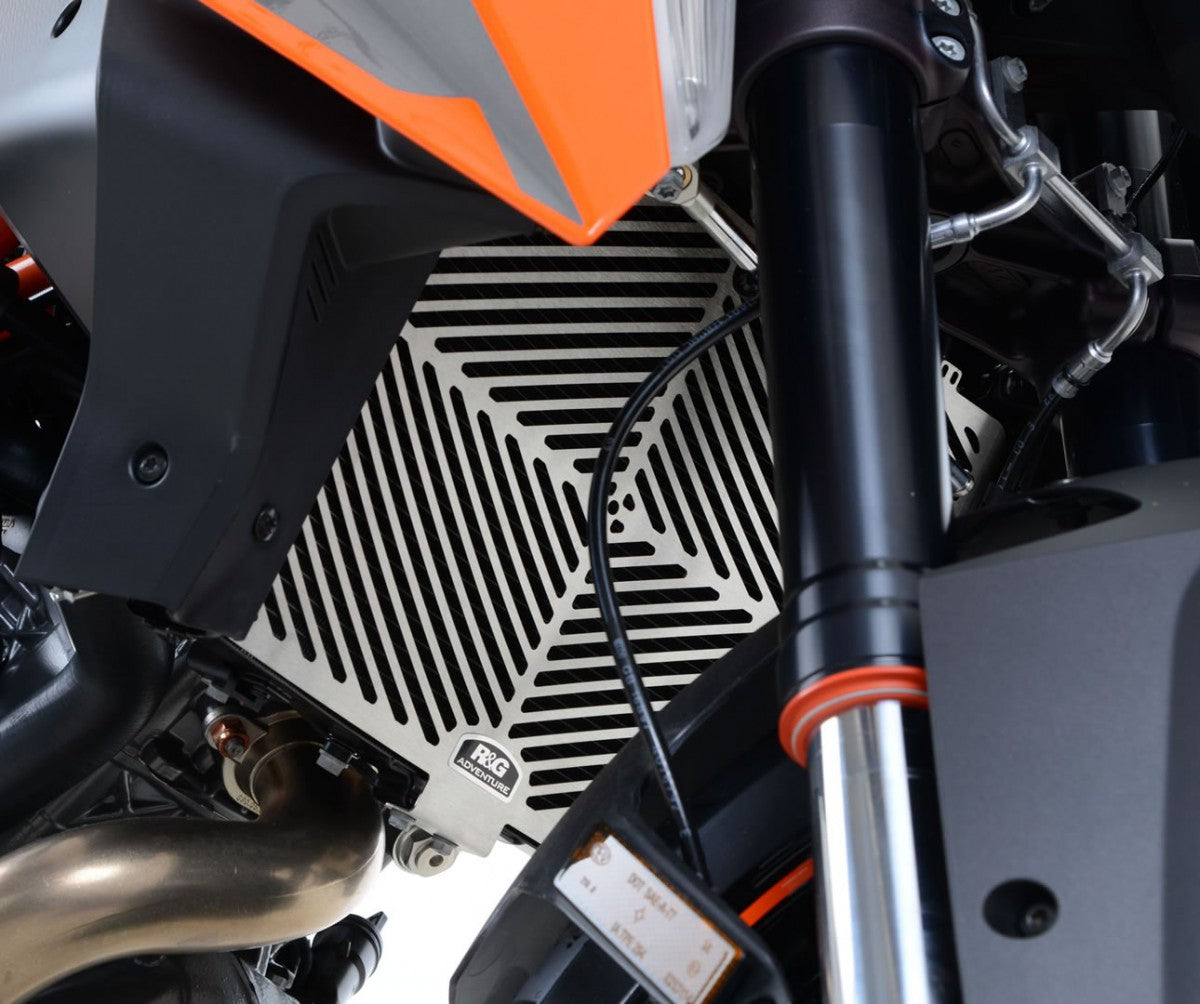 R&G Stainless Steel Radiator Guard, KTM 1290 Super Duke/R up to '19 / SuperDuke GT '16-'19