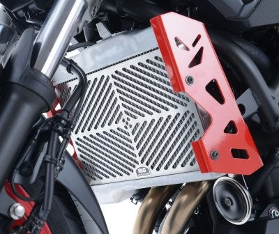 R&G Stainless Steel Radiator Guard, BMW S1000RR '15-'18 (see SCG0003SS for stainless oil cooler guard)