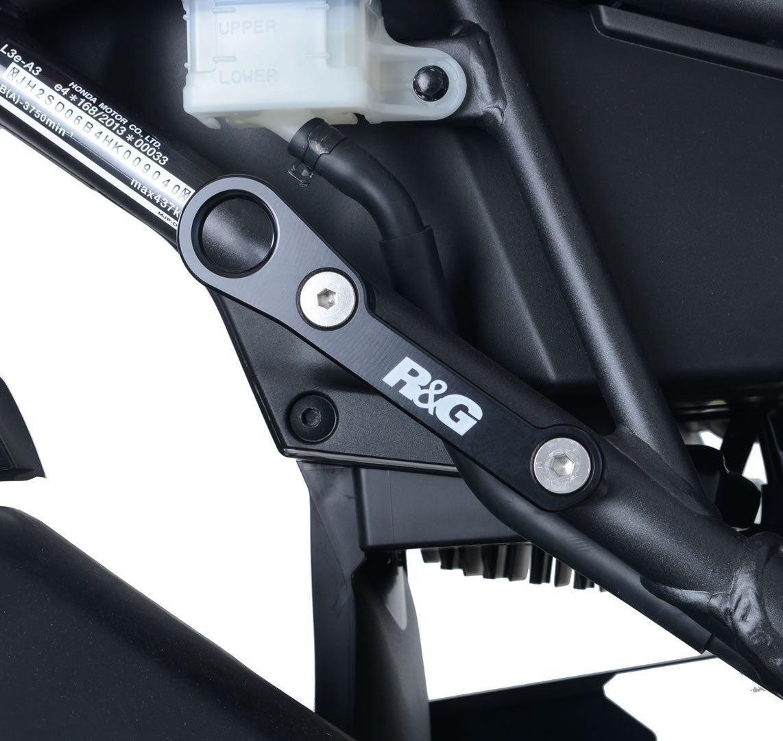 R&G Tie-Down Hooks, pair, black, Honda CRF1000L Africa Twin (not compatible with genuine hard panniers)