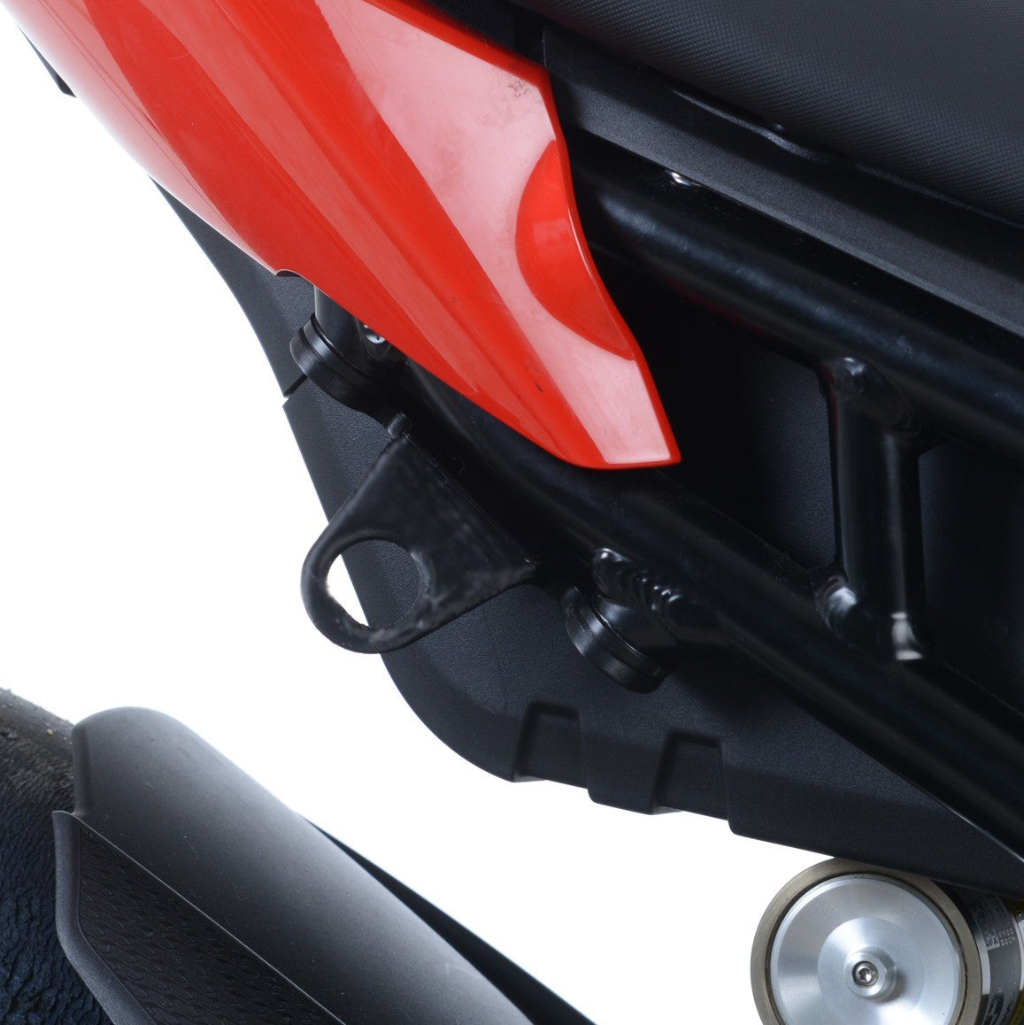 R&G Tie-Down Hooks, pair, black, BMW S1000RR '19- / S1000R '21- / M1000RR '21- / Honda Africa Twin Adventure Sports '20- / Africa Twin '20- (not with hard panniers)
