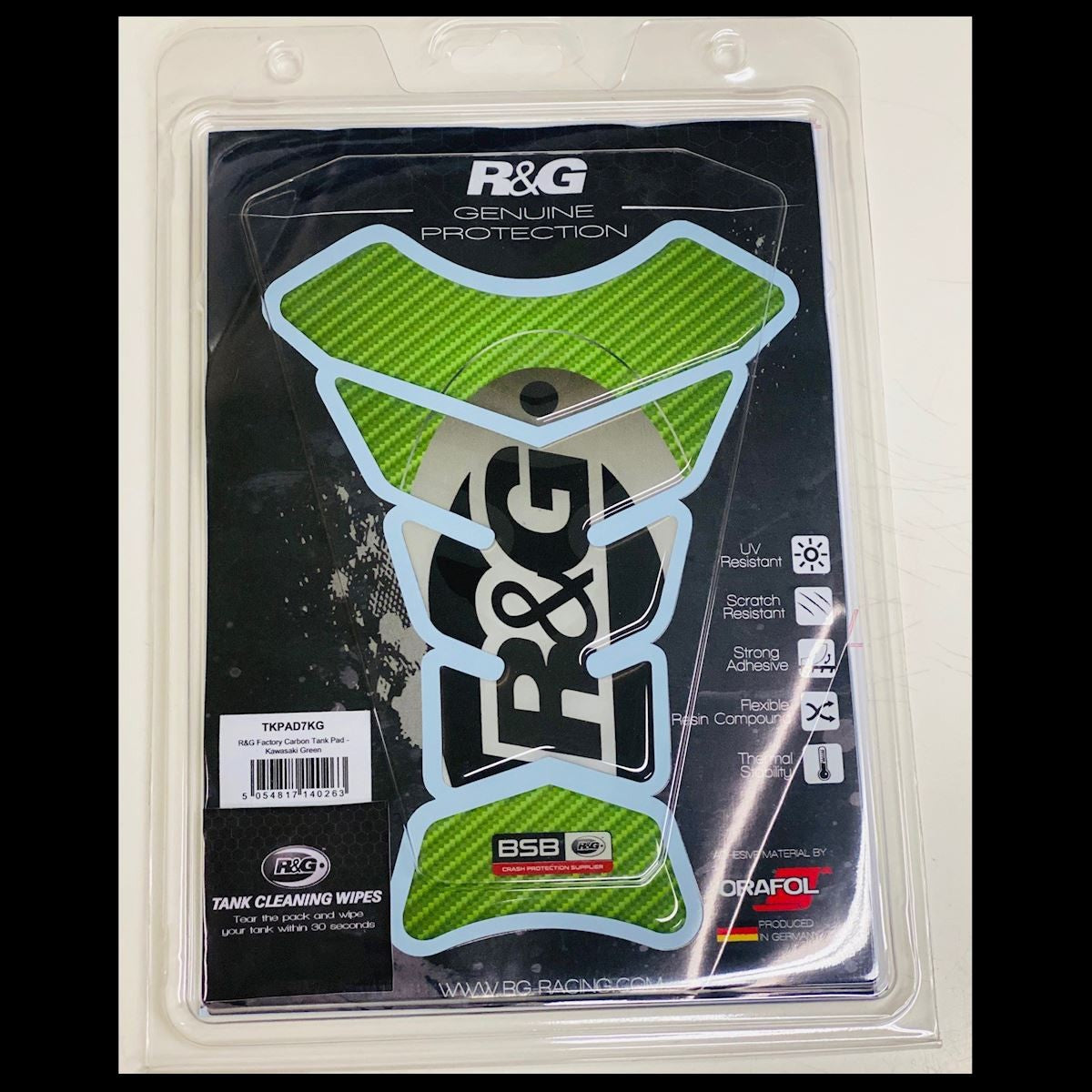 R&G Factory Carbon Tank Pad (Kawasaki green)