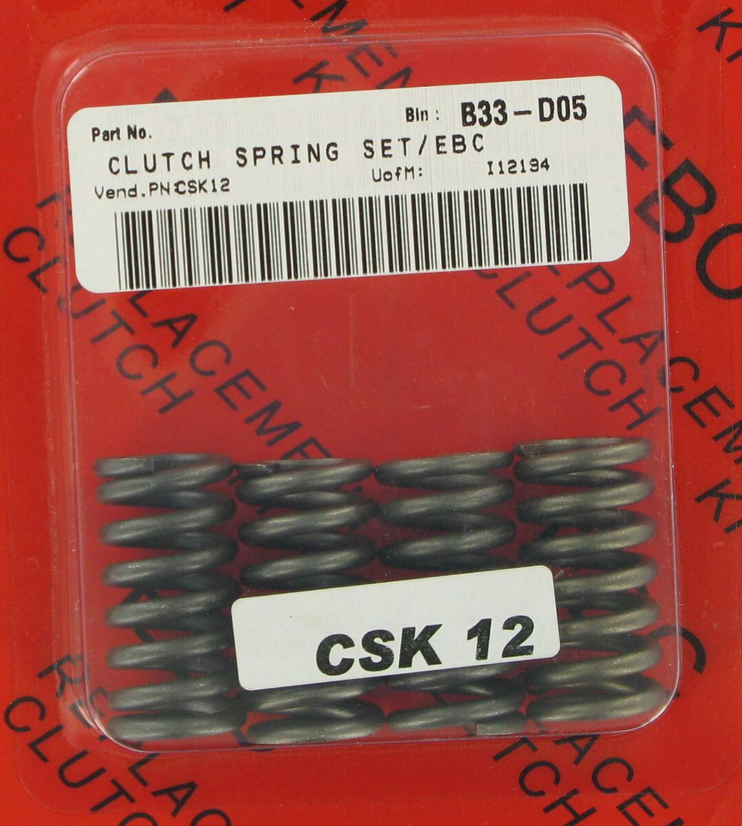 Clutchplater og fjærer — EBC CSK12
