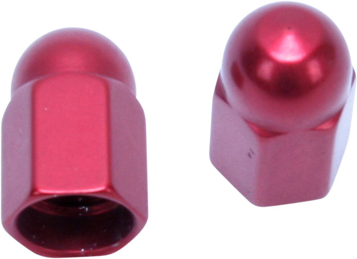 Ventilhetter, Custom Anodized Valve Caps Red — Barnett 704-80-62001