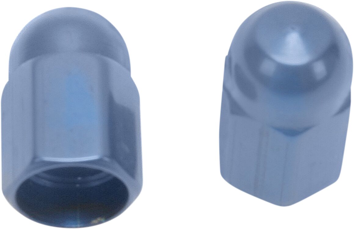 Ventilhetter, Custom Anodized Valve Caps Blue — Barnett 704-80-62002