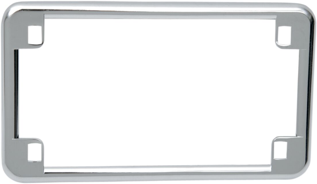Skiltholder og skiltlys, License Plate Frame Chrome 4"X7" — Drag Specialties 74061