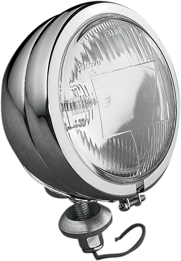 Hovedlys, Spotlight 4.5" Late-Style Stud-Mount Chrome H3 55W — Drag Specialties 20-0311E-BX-LB1