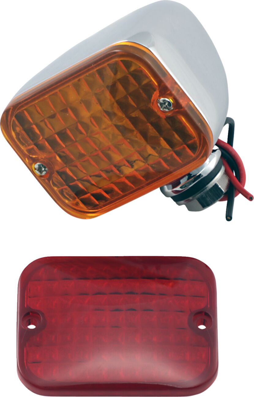 Ekstralys, Rectangular Marker Light Dual-Filament — Drag Specialties 163075-BC216