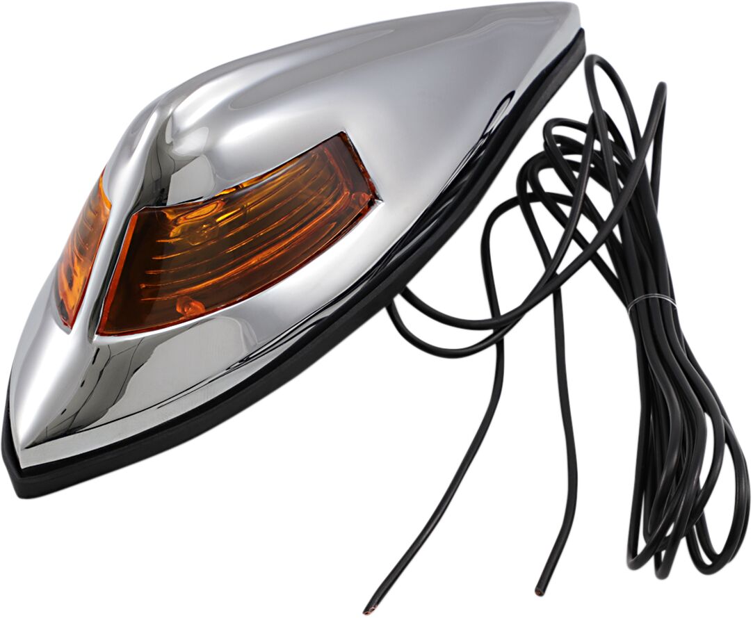 Hovedlys, Front Fender Light Nostalgia W/ Amber Lens — Drag Specialties 12-0025-BC312