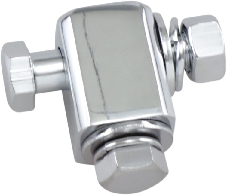 Hovedlys, Mounting Block For Bottom-Mount Headlight Chrome — Drag Specialties 72269