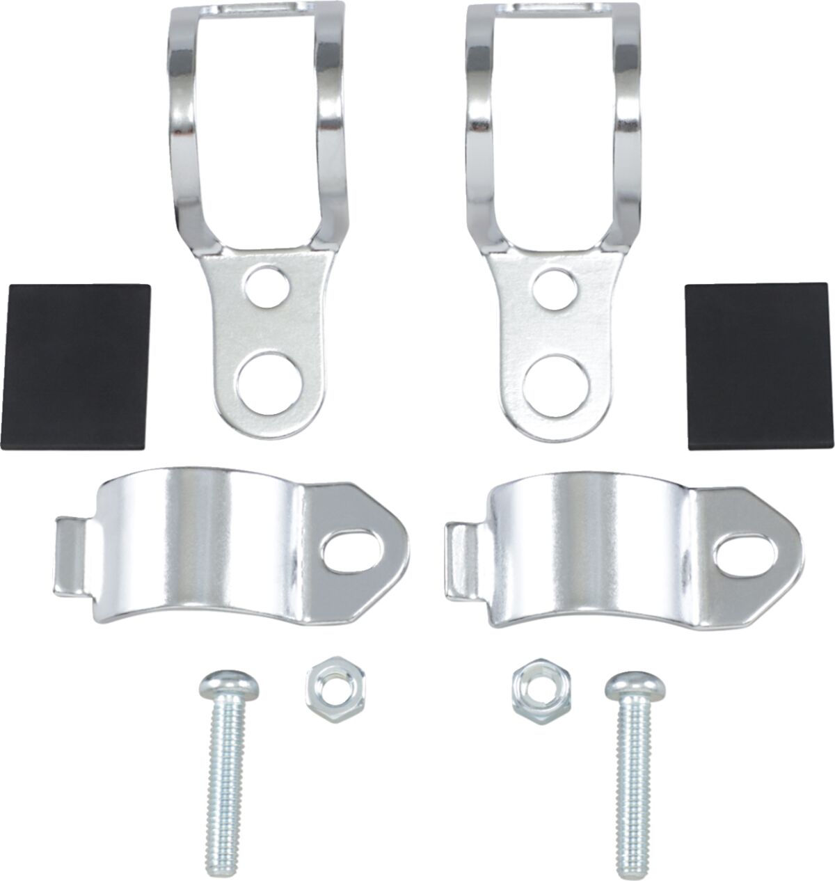 Ekstralys, Universal Fork-Mount Marker Light Bracket Chrome — Drag Specialties 82697