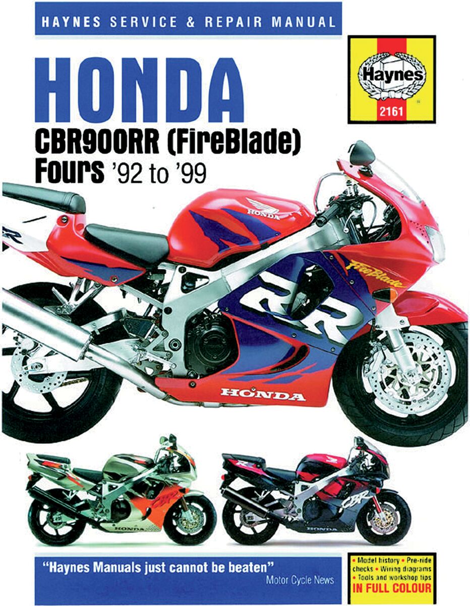 Verkstedhåndbøker til Honda CBR 900 RR — Haynes HM2161