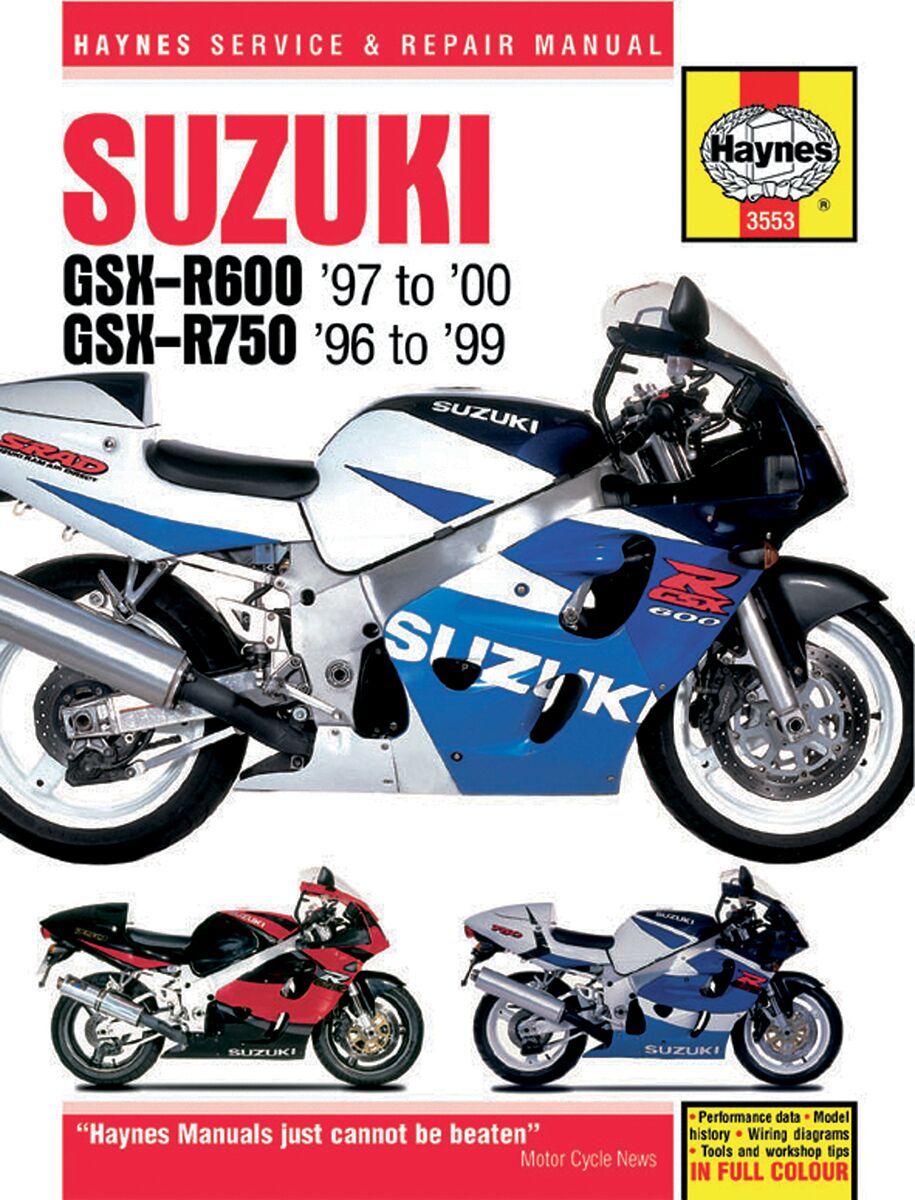 Verkstedhåndbøker til Suzuki GSX-R 600 — Haynes HM3553