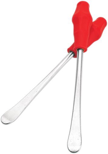 Verktøy dekk, 10 1/2" L Spoon-Shaped Ty-Er Irons — Moose Racing 33-T10003