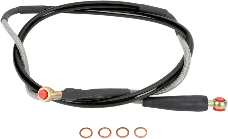Bremseslanger stål, foran til Kawasaki — Moose Offroad Hard-Parts K02-1-030/P-CL