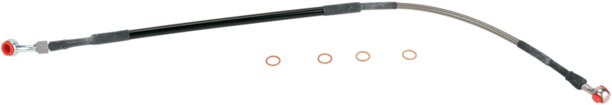 Bremseslanger stål, bak til Yamaha — Moose Offroad Hard-Parts Y01-2-021/P
